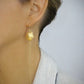 Guld Seashell øreringe med hængende kæde